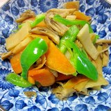 舞茸と緑黄色野菜の炒め物